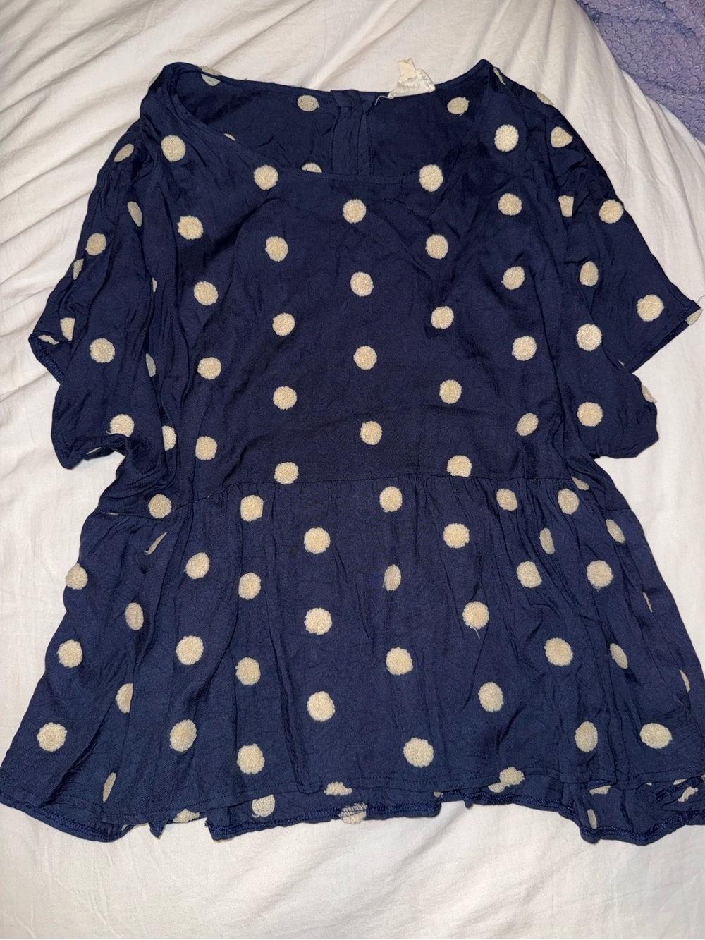 Polka Dot Babydoll Top